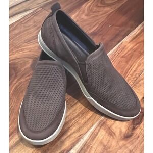 ECCO Soft‎ 7 Men's Shoes Size 9 Slip-on Sneaker Cocoa Brown Perforated